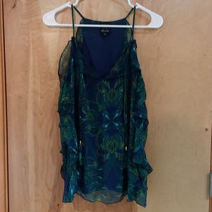 Ella Moss Sleeveless Ruffled Blouse